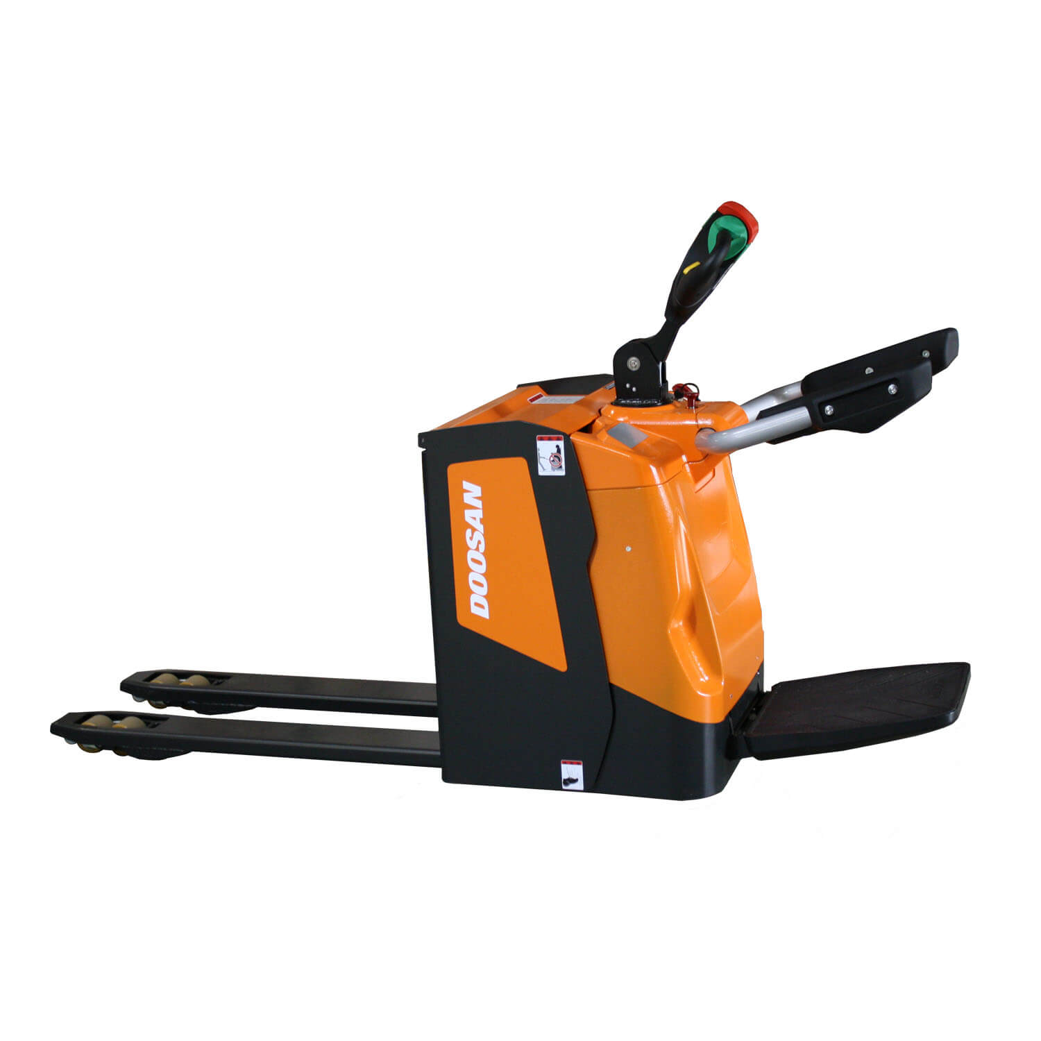 Doosan 1.8 – 5 Tonne Powered Pallet Trucks side view