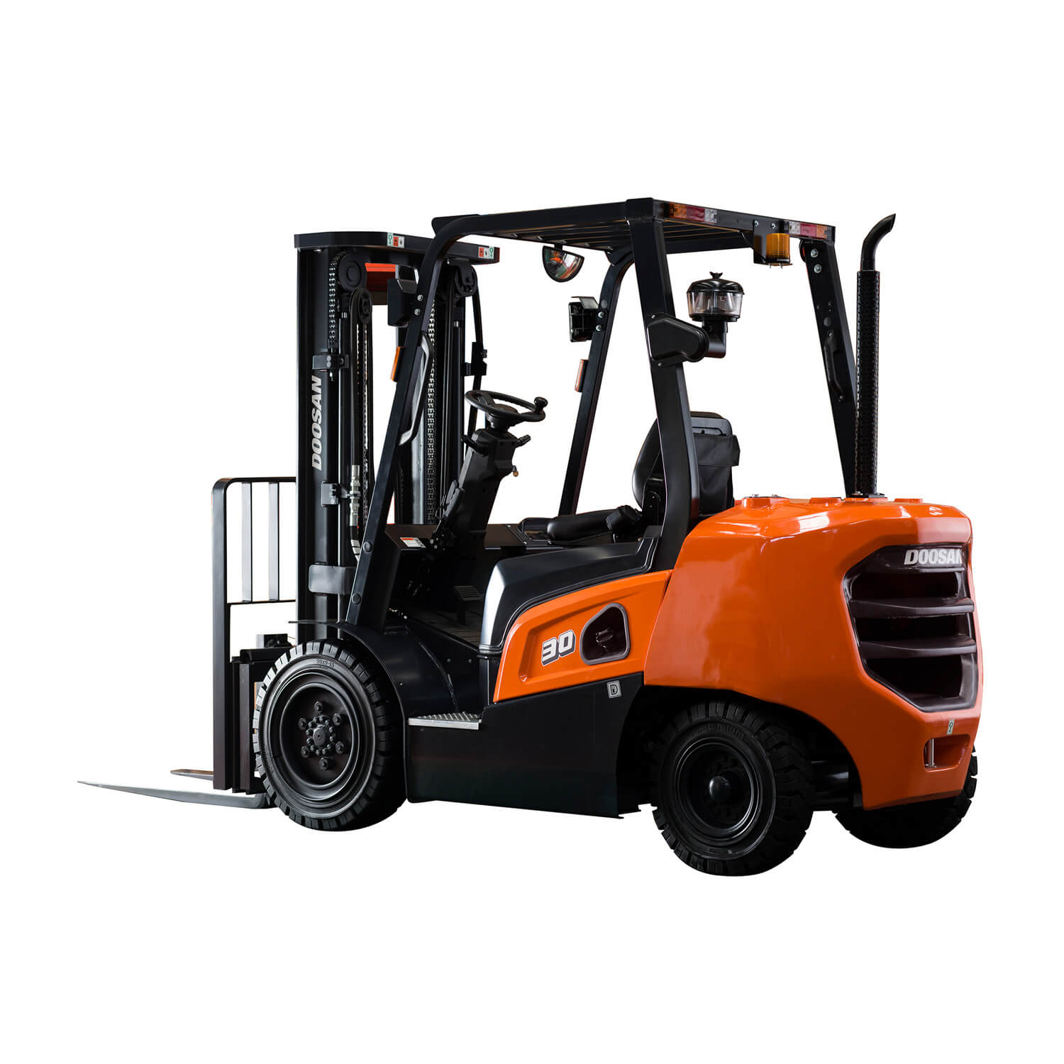 Rear 3/4 view Doosan NX Plus Series - KS Lift Trucks