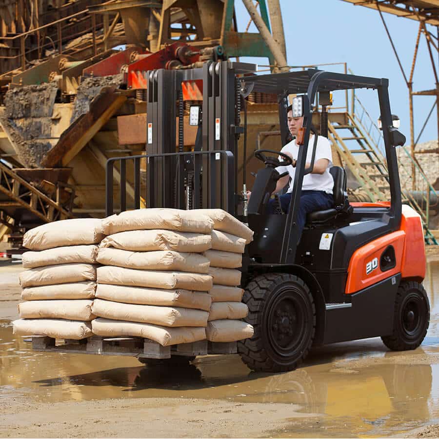 Doosan NX Plus Series Loading Bales - KS Lift Trucks