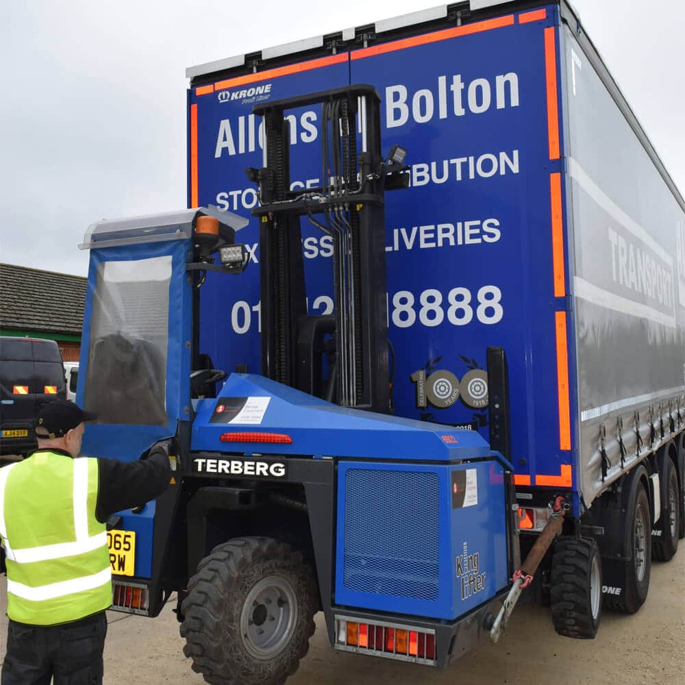Terberger Kinglifter On Back of Truck
